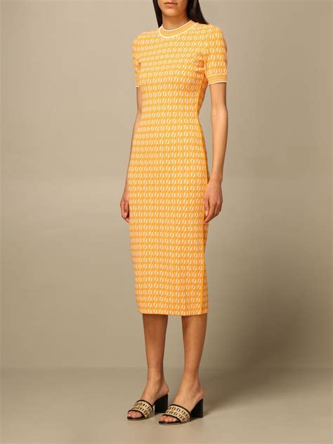 fendi yellow heart dress|Fendi jeans for women.